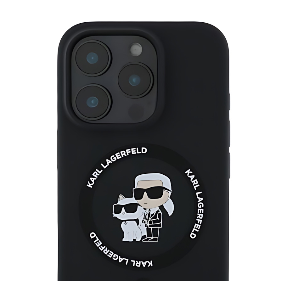 Etui Karl Lagerfeld Silicone Choupette Head MagSafe dla iPhone 16 Pro